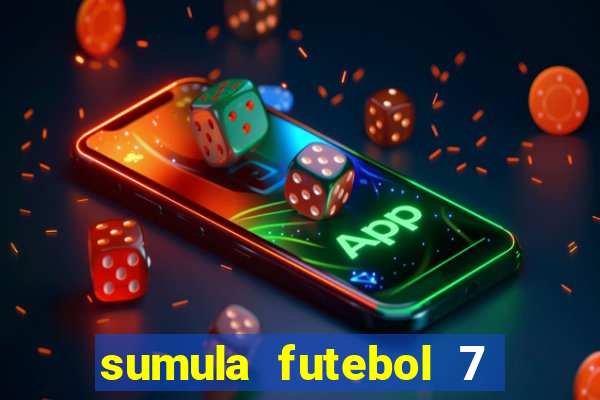 sumula futebol 7 society excel